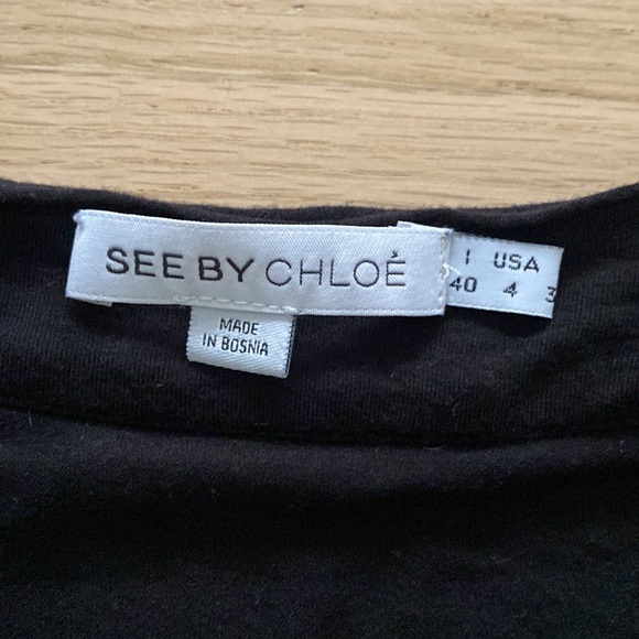 See by Chloe Black Long Sleeve Dress - Picture 6 of 6